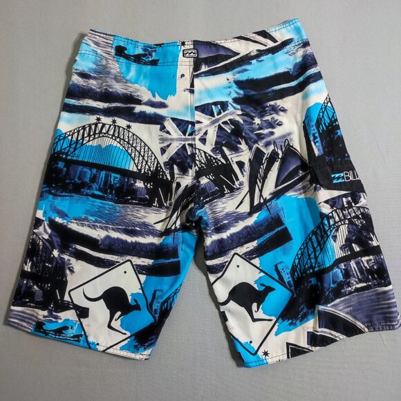 Billabong board shorts men's size 34 blue white black colour Australia Sydney - Picture 3 of 10
